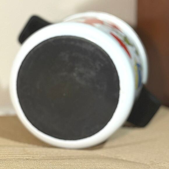 Vintage San Ignacio Enamelware Steamer 1Gallon Stockpot Steamer Insert & Divider - Picture 7 of 11